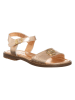 Patrizia Pepe Leren sandalen goudkleurig