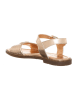 Patrizia Pepe Leren sandalen goudkleurig