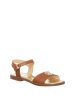 Patrizia Pepe Skórzane sandały w kolorze jasnobrązowym
