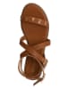 Patrizia Pepe Leder-Sandalen in Hellbraun