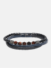 U.S. Polo Assn. Leder-Armband mit Schmuckelementen