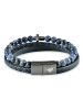 U.S. Polo Assn. Leder-Armband in Dunkelblau