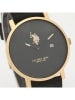 U.S. Polo Assn. 2-delige geschenkbox: quarzhorloge en armband zwart