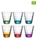LEONARDO 6er-Set: Trinkgläser "Otpic" in Bunt - 215 ml