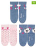 Sterntaler 3-delige set: sokken blauw/lichtroze