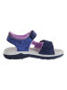 Jela shoes Leren sandalen donkerblauw/paars