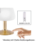 JUST LIGHT. Lampa stołowa LED w kolorze złotym - KEE G (A do G) - wys. 20 cm