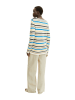 Tom Tailor Sweter w kolorze białym ze wzorem