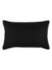 STOF France Kissen "Duo" in Schwarz - (L)30 x (B)50 cm