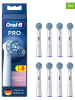 Oral-B 8-delige set: opzetborstels "Pro Sensitive Clean" wit