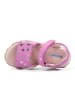 Richter Shoes Skórzane sandały w kolorze różowym