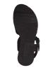 S. Oliver Sandały w kolorze czarnym na koturnie