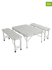 Regatta 3tlg. Set: Picknick-Tisch und Bänke in Grau