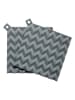 RIG-TIG Topflappen ''Hold-on'' in Grau - (L)19 x (B)19 cm