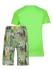 Vingino Piżama "Wunky" w kolorze zielonym ze wzorem