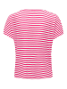 ONLY Koszulka "Belia" w kolorze różowo-białym