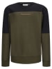 Retour Sweatshirt "Gote" in Khaki/ Dunkelblau