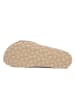 billowy Leren slippers beige