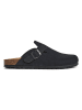 billowy Leren clogs zwart
