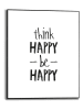 Orangewallz Ingelijste kunstdruk "Happy" - (B)40 x (H)50 cm