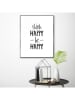 Orangewallz Ingelijste kunstdruk "Happy" - (B)40 x (H)50 cm