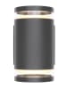 Globo lighting Ledbuitenlamp "Alcala" zwart - (B)10 x (H)16,5 cm