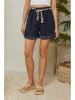 Lin Passion Leinen-Shorts in Dunkelblau