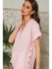 Lin Passion Leinen-Bluse in Rosa