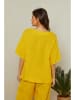 Lin Passion Lniana bluzka w kolorze żółtym