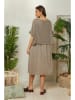 Lin Passion Kleid in Taupe