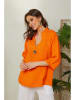 Lin Passion Linnen blouse oranje