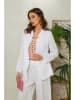 Lin Passion Leinen-Blazer in Weiß