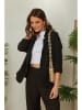 Lin Passion Leinen-Blazer in Schwarz