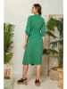 Lin Passion Leinen-Kleid in Grün