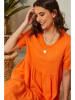 Lin Passion Linnen jurk oranje