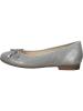 Ara Shoes Skórzane baleriny w kolorze srebrnym
