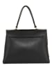 Mia Tomazzi Skórzana torebka "Lanciano" w kolorze czarnym - 32 x 23 x 13 cm