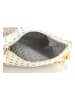 Mila Blu Leder-Umhängetasche "Ninfea" in Gold/ Weiß - (B)20 x (H)22 x (T)2 cm