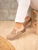 BABUNKERS Family Leder-Clogs in Taupe