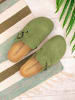 BABUNKERS Family Leren slippers groen