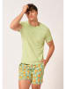 Skiny Koszulka piżamowa w kolorze zielonym