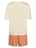Skiny Piżama w kolorze kremowo-pomarańczowym