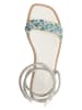 Cafe Noir Sandalen wit/turquoise