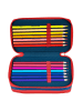 Disney Gevulde etui zwart/rood - (B)12 x (H)19 x (D)7 cm