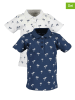 Blue Seven Koszulki polo (2 szt.) w kolorze białym i granatowym