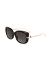 Jimmy Choo Damen-Sonnenbrille in Schwarz/ Gold
