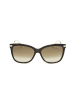 Jimmy Choo Damen-Sonnenbrille in Gold-Braun/ Beige
