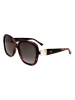 Jimmy Choo Damskie okulary przeciwsłoneczne w kolorze brązowym
