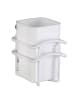 Wenko Tandenborstelhouder "Classic Plus" wit - (B)8 x (H)11 x (D)10 cm