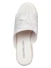 Calvin Klein Klapki w kolorze białym na koturnie